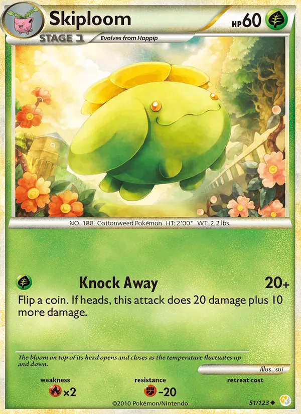 Skiploom, HeartGold & SoulSilver 051/123