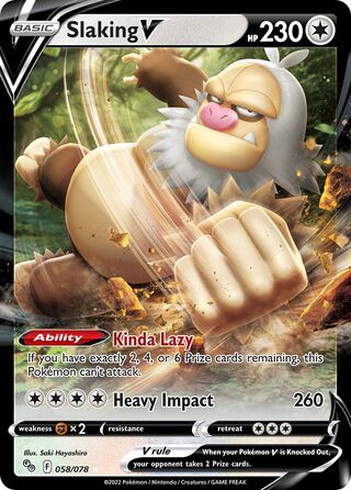 Slaking V, WC Deck 2023 (Colorless Lugia) 058/078