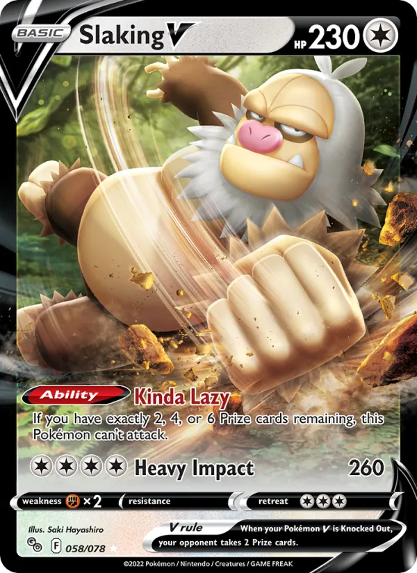 Slaking V, Pokémon GO 058/078