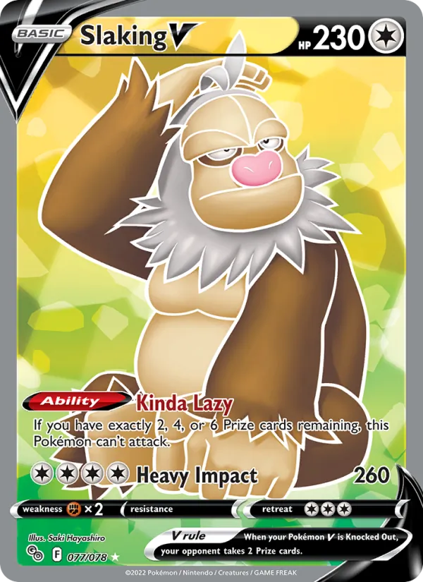 Slaking V, Pokémon GO 077/078