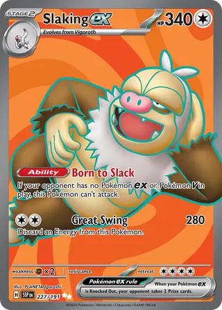 Slaking EX, Surging Sparks 227/191