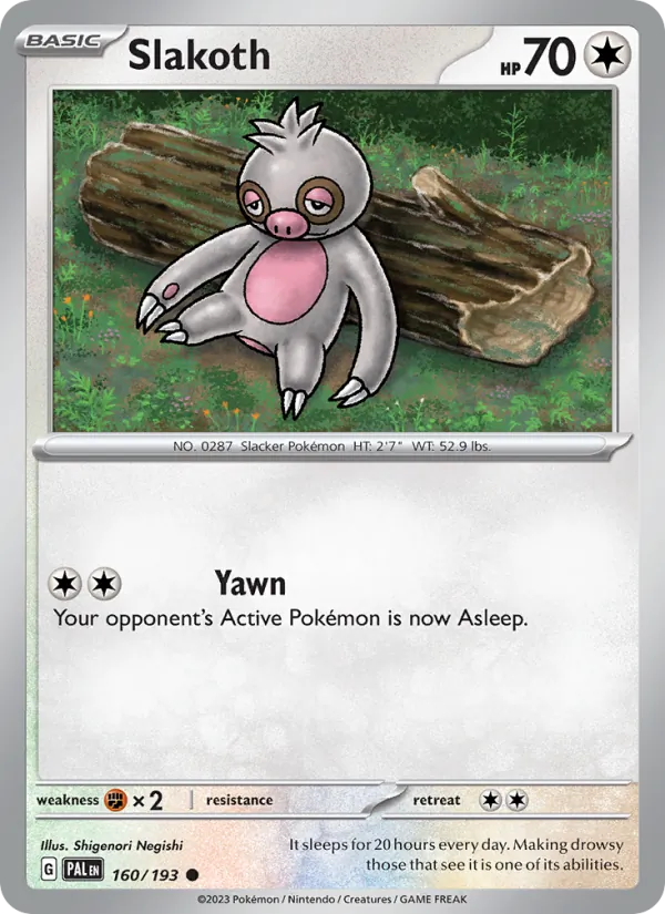 Slakoth, Paldea Evolved 160/193