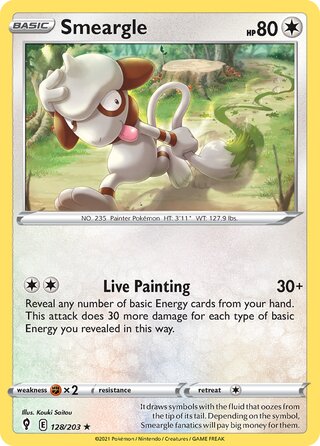 Smeargle, Play! Pokémon Prize Pack Series One 128/203