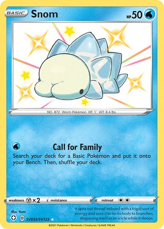 Snom, Shining Fates SV033/SV122
