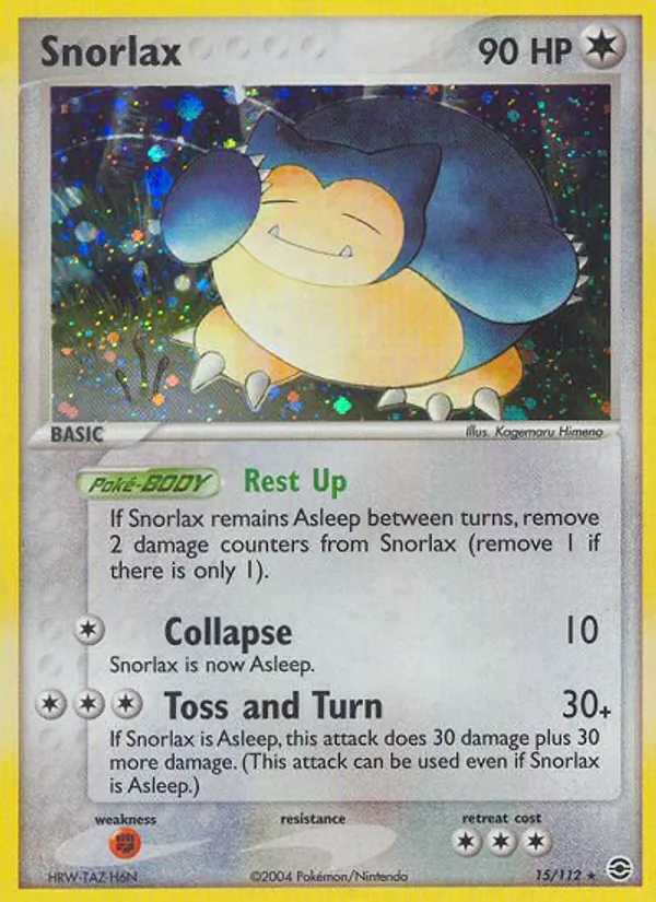 Snorlax, FireRed & LeafGreen 015/112