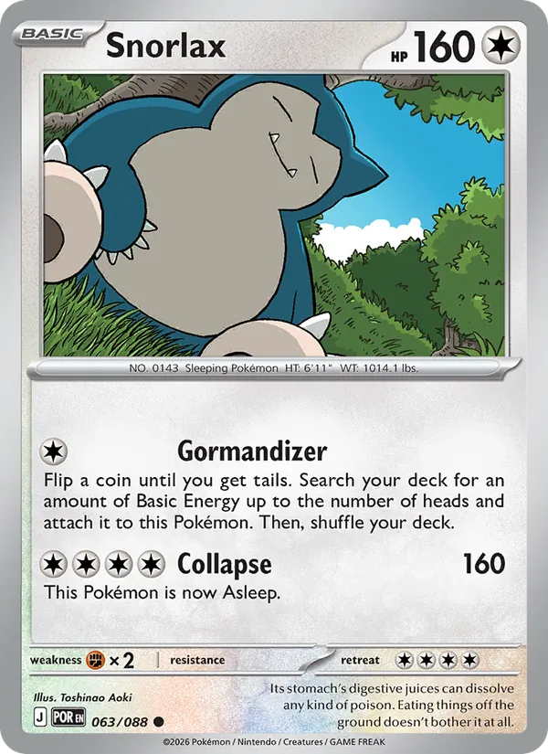 Snorlax, Perfect Order 063/088