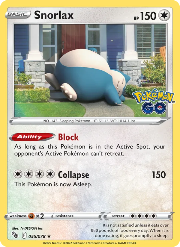 Snorlax, Pokémon GO 055/078