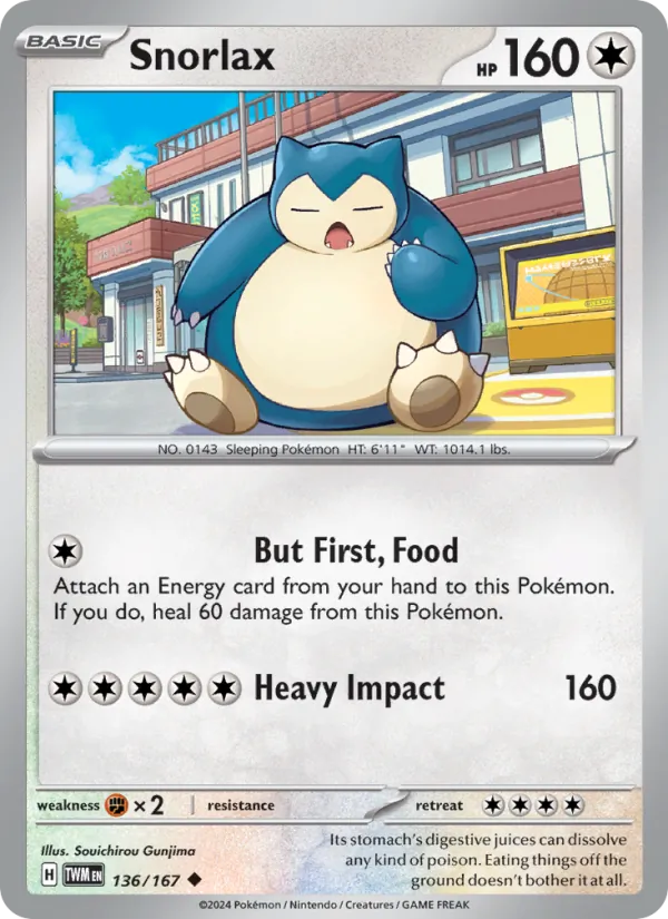 Snorlax, Twilight Masquerade 136/167