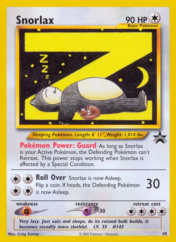Snorlax, Wizards of the Coast Promos 049/053