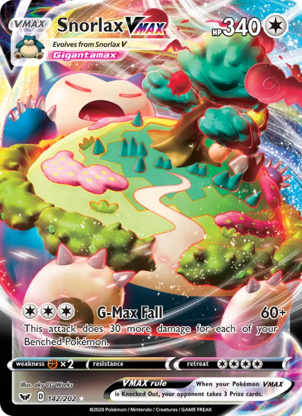 Snorlax VMAX, Sword & Shield 142/202