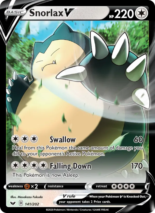 Snorlax V, Sword & Shield 141/202