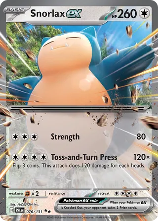 Snorlax EX, Prismatic Evolutions 076/131