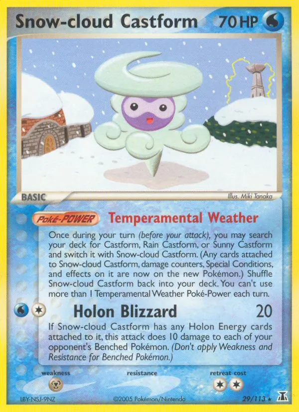 Snow-cloud Castform, Delta Species 029/113