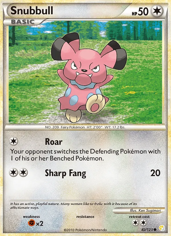 Snubbull, HeartGold & SoulSilver 082/123