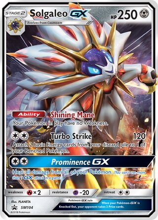 Solgaleo-GX, WC Deck 2019 (Perfection) SM104