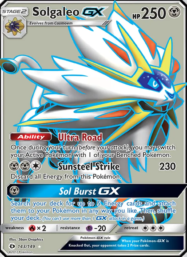 Solgaleo GX, Sun & Moon 143/149