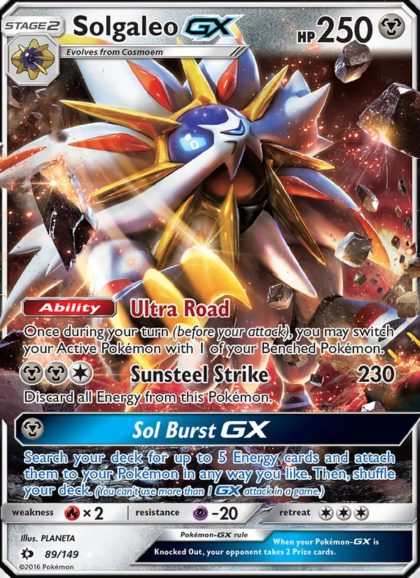 Solgaleo GX, Sun & Moon 089/149