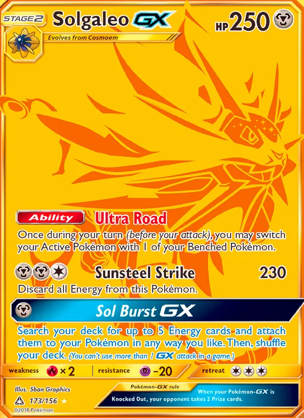 Solgaleo GX, Ultra Prism 173/156