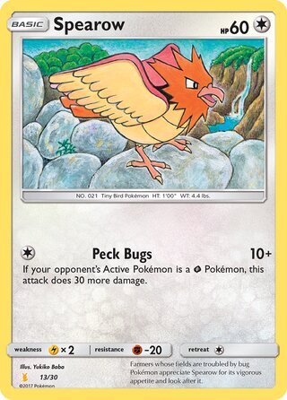 Spearow, SM trainer Kit (Alolan Raichu) 013/030