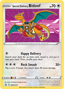 Special Delivery Bidoof, SWSH Black Star Promos SWSH177/307