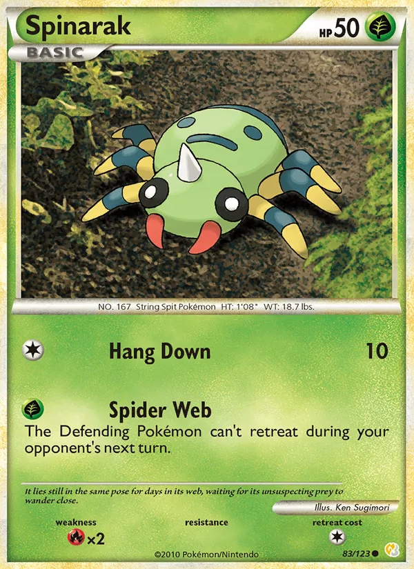 Spinarak, HeartGold & SoulSilver 083/123