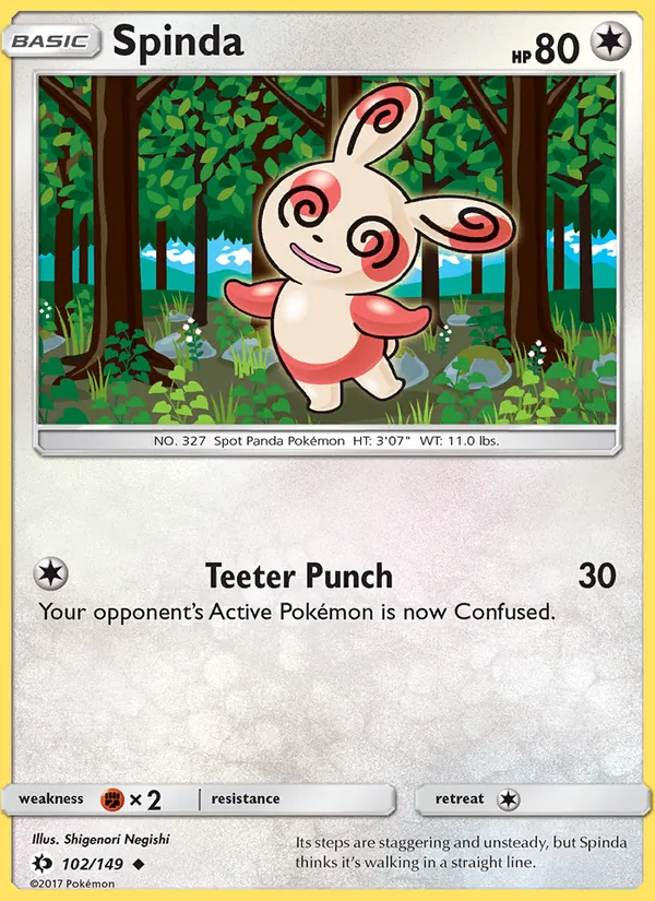 Spinda, Sun & Moon 102/149