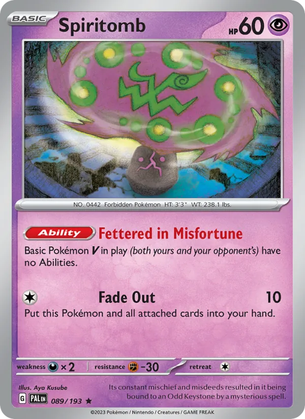 Spiritomb, Paldea Evolved 089/193