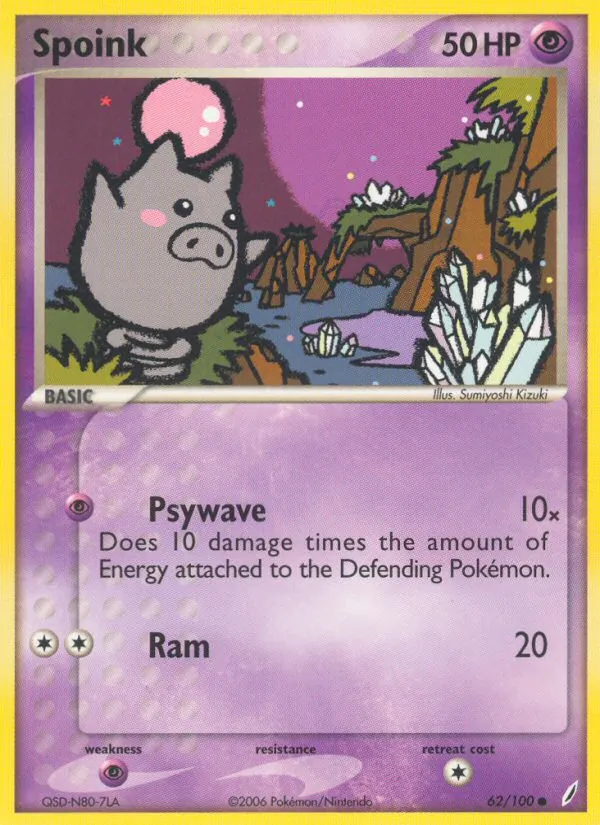 Spoink, Crystal Guardians 062/100