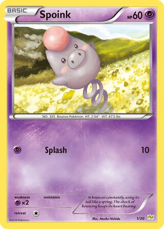 Spoink, XY trainer Kit (Noivern) 001/030