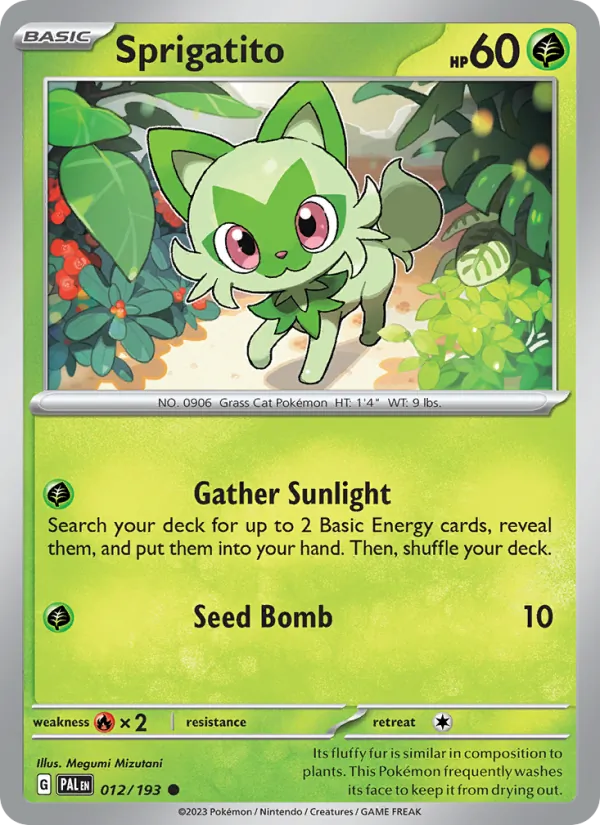 Sprigatito, Paldea Evolved 012/193
