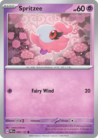 Spritzee, Prismatic Evolutions 038/131