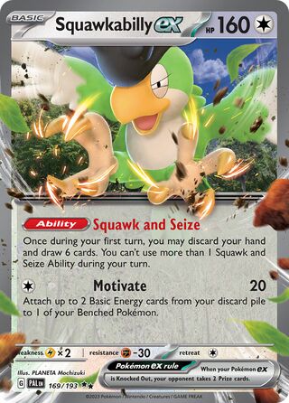 Squawkabilly EX, Play! Pokémon Prize Pack Series Four 169/193
