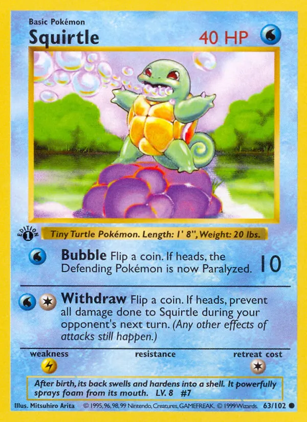 Squirtle, Base 063/102
