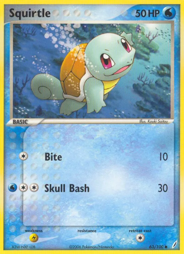 Squirtle, Crystal Guardians 063/100