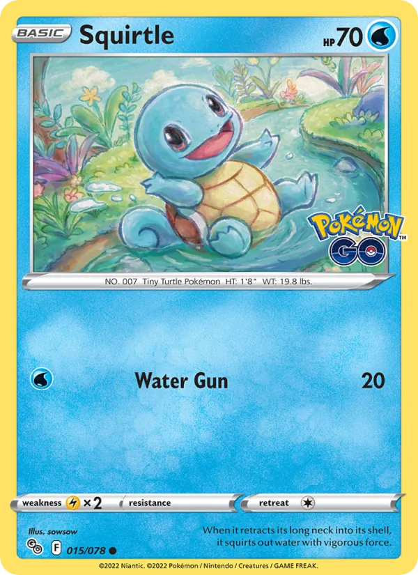 Squirtle, Pokémon GO 015/078