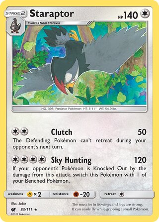 Staraptor, SM Trainer Kit (Alolan Sandslash) 083/111
