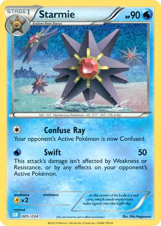 Starmie, Pokémon TCG Classic (Blastoise) 005/034