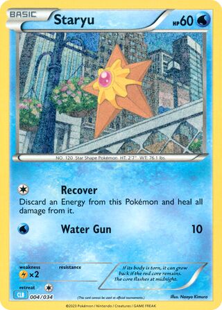 Staryu, Pokémon TCG Classic (Blastoise) 004/034