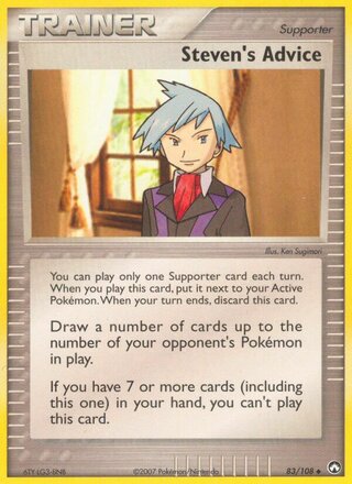 Steven's Advice, WC Deck 2008 (Empotech) 083/108