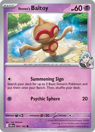 Steven's Baltoy, Destined Rivals 083/182