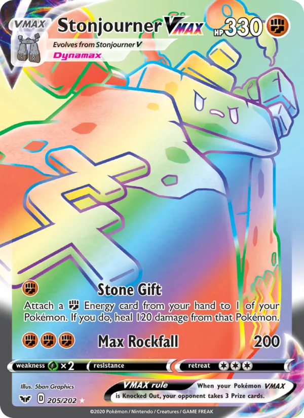 Stonjourner VMAX, Sword & Shield 205/202