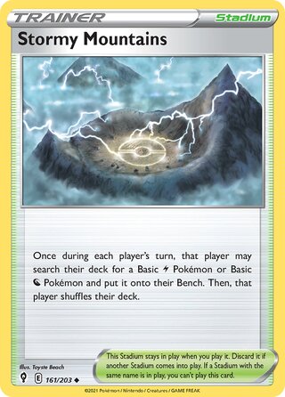 Stormy Mountains, Play! Pokémon Prize Pack Series One 161/203