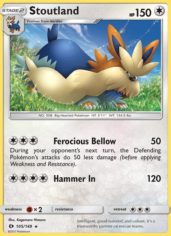 Stoutland, Sun & Moon 105/149