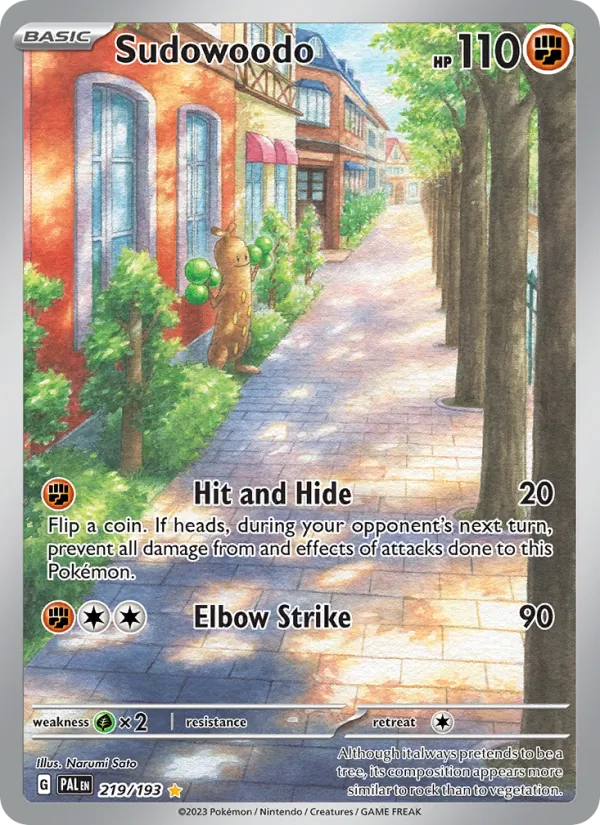 Sudowoodo, Paldea Evolved 219/193