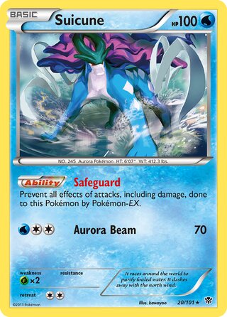 Suicune, WC Deck 2014 (Crazy Punch) 020/101
