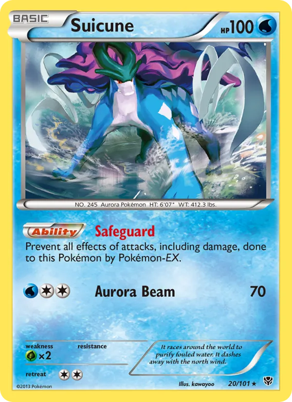 Suicune, Plasma Blast 020/101
