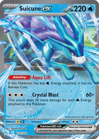 Suicune EX, Pokémon TCG Classic (Blastoise) 010/034