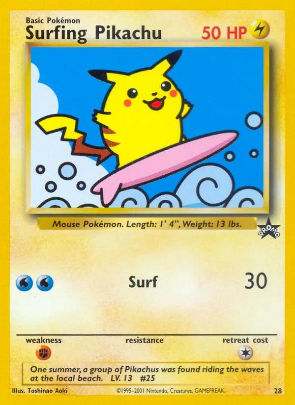 Surfing Pikachu, Wizards of the Coast Promos 028/053