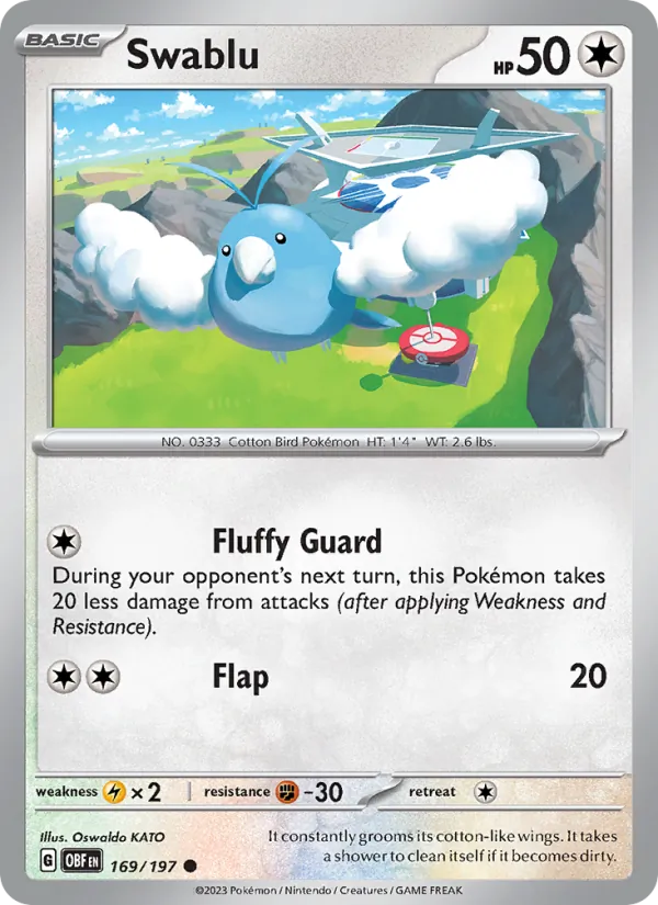 Swablu, Obsidian Flames 169/197