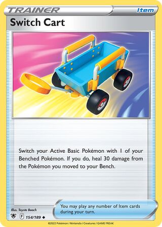 Switch Cart, Play! Pokémon Prize Pack Series Three 154/189